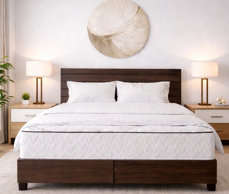 ريكسال هوم مرتبة Rexal Home Dream Craft بنوابض جيبية 7 مناطق – دعم متوسّط الصلابة، عزل الحركة، قماش محبوك فاخر وراحة فوم، مقاس كوين ممتد 160 × 220 × 24 سم - Image 1